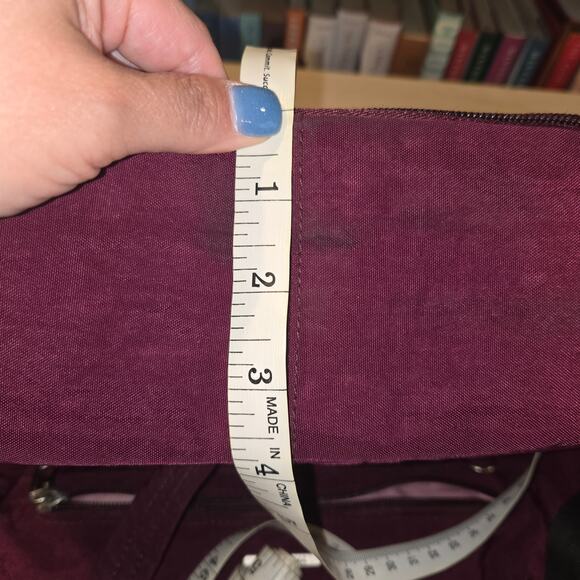 Travelon Exclusive Edition RFID quilted tote/shoulder bag burgundy - Picture 8 of 9